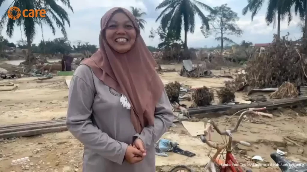 Sufika stood at the empty site of her former home