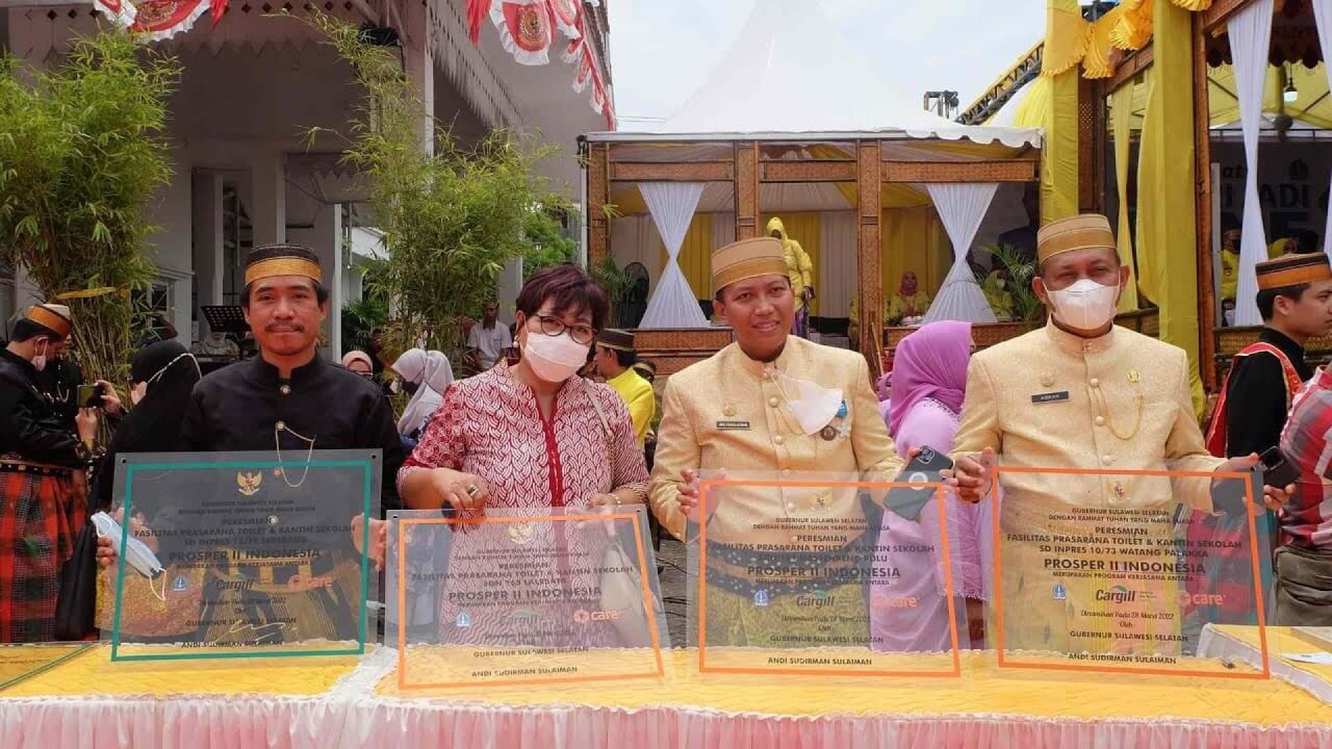 Peresmian Sarana Sanitasi dan Kantin Sehat di Kab Bone Sulsel